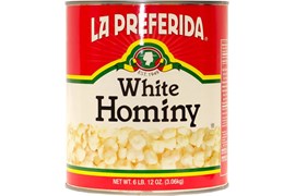 La Preferida 3,06/1,87kg White Hominy valkoinen maissi