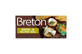Breton 112g basilika&oliiviöljy voileipäkeksi