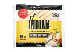 Indian 370g Grilled tortilla 6 kpl Large