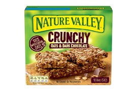 Nature Valley Crunchy Kaura ja suklaa myslipatukka 5x42g