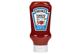 Heinz 500ml/550g Tomato Ketchup 50%vähemmän sokeria ja suolaa, sisältää sokeria ja makeutusainetta
