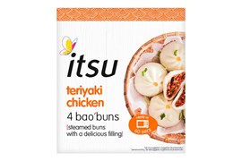 Itsu Teriyaki kana bao sämpylä 4kpl 180g