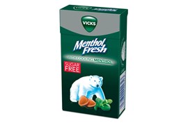 Vicks Menthol Fresh sokeriton kurkkupastilli 40g