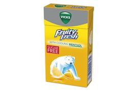 Vicks Fruity fresh lemon sokeriton kurkkupastilli 40g