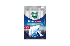 Vicks Blue active sokeriton kurkkupastilli 72g