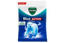 Vicks Blue active sokeriton kurkkupastilli 72g