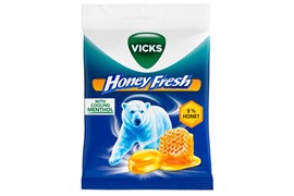 Vicks Honey fresh kurkkupastilli 72g