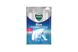 Vicks Blue sokeriton kurkkupastilli 72g