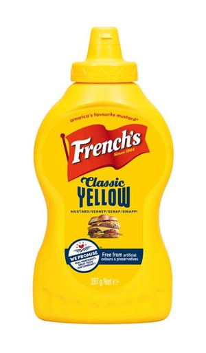 French's 397g Classic Yellow Mustard, sinappi