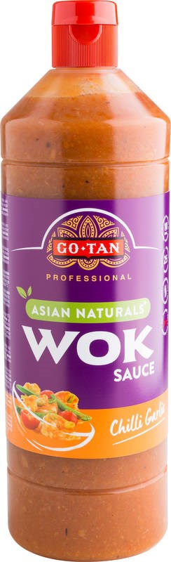 Go-Tan 1L chili-valkosipuli wok-kastike