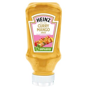 Heinz 220ml/225g Curry Mango Sauce hedelmäinen maustekastike maustettuna currylla ja mangolla