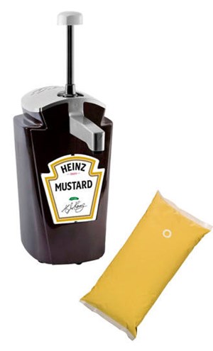 Heinz 3x2,7kg/3x2,5L Sinappi SOM täyttöpussi
