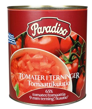Paradiso Diced Tomatoes tomaattikuutio 2,95/1,77kg