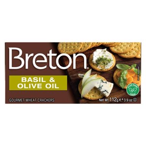 Breton 112g basilika&oliiviöljy voileipäkeksi