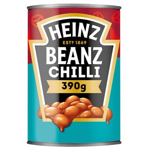 Heinz 390g Chili beans valkoisia papuja mausteisessa tomaattikastikkeessa