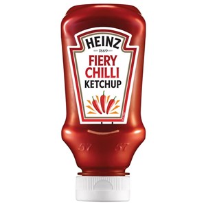 Heinz 220ml tomato ketchup fiery chilli