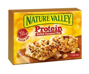 Nature Valley Protein pähkinä&suolakinuski välipalapatukka 4x40g