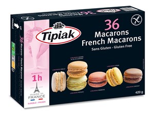 Tipiak French macarons 36 kpl/420g gluteeniton