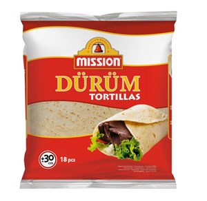 Mission Durumvehnätortilla 30cm 18kpl/1650g