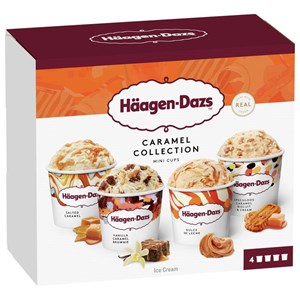 Häagen-Dazs Caramel Collection jäätelö monipakkaus 4x95ml