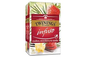 Twinings 20x2g Infuso Rooibos Strawberry & Vanilla tee