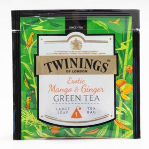 Twinings Large Leaf Exotic Mango & Ginger vihreä tee 100x2g