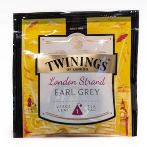 Twinings Large Leaf London Strand Earl Grey maustettu musta tee 100x2,5g