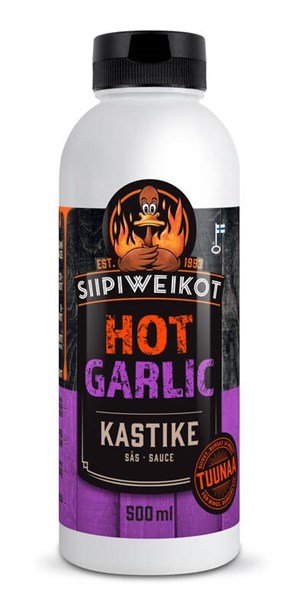 Siipiweikot Hot Wings Hot Garlic kastike 500g