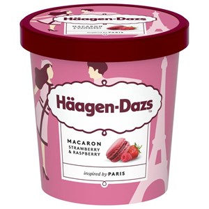 Häagen-Dazs Macaron Strawberry&Raspberry 420ml