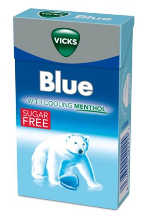Vicks Blue sokeriton kurkkupastilli 40g