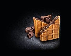 Magic Waffles Suklaalla täytetty vohveli, yksittäinpakattu 48x80g