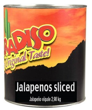 El Paradiso Vihreät jalapenoviipaleet 2,98/1,5kg
