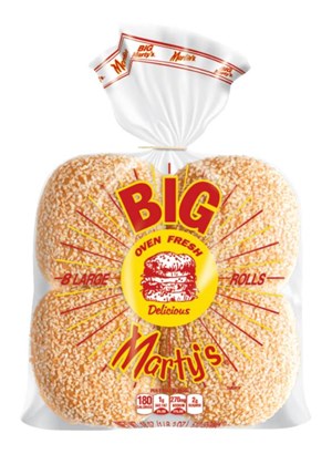 Martin's Big Marty perunasämpylä seesaminsiemenillä 8kpl/510g x 6