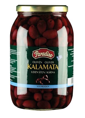 Paradiso Kreikkalainen Kalamata musta oliivi siemenetön 1,85/1,1kg