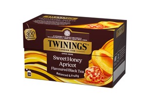 Twinings Sweet Honey Apricot maustettu musta tee 20x2g