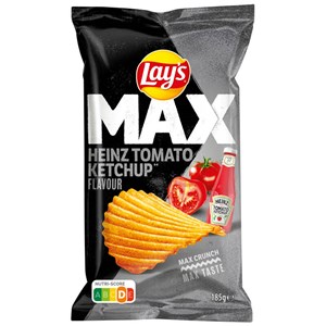 Lay's MAX Heinz Tomato Ketchup perunalastut 185g