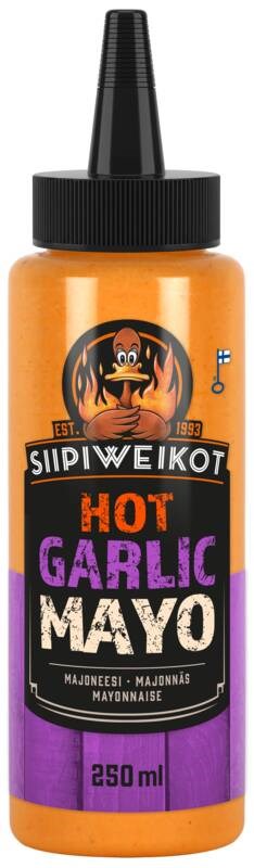 Siipiweikot Hot Garlic majoneesi 250ml